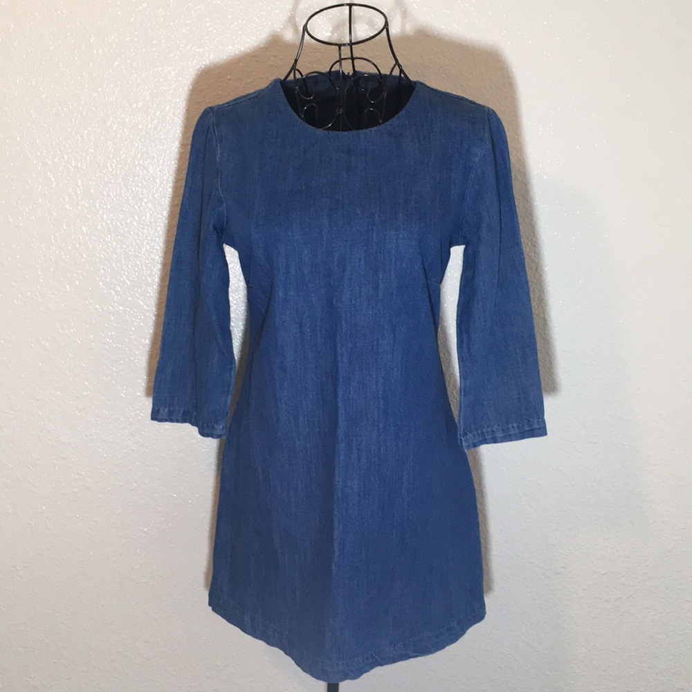 Zara | 100% Cotton Denim Dress